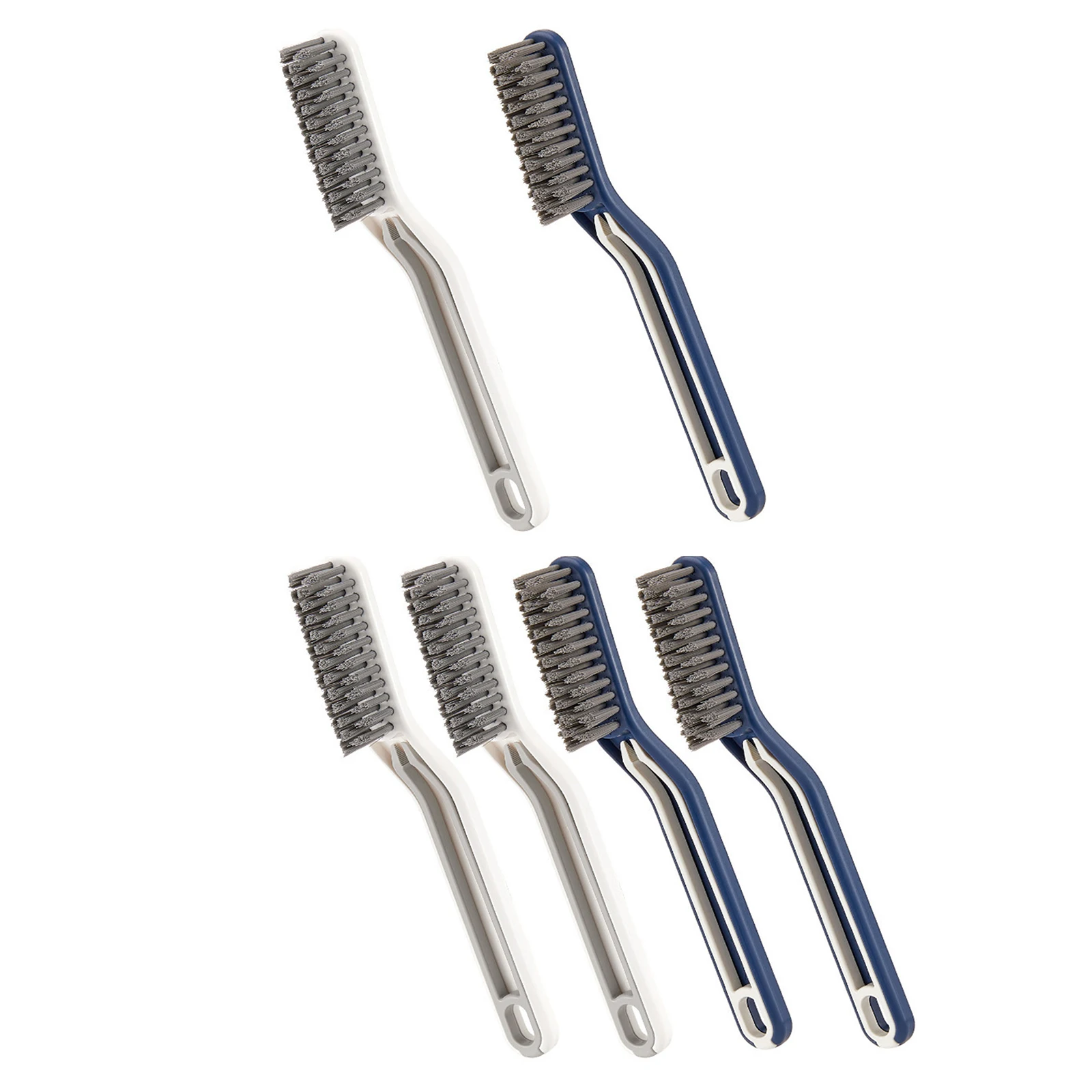 2/4pcs Floor Crevice Brush V-type 2-in-1 Shower Door Rail Cleaning Brushes Hide Dirt Clip Hangable Handheld for Bathroom Kitchen - купить по