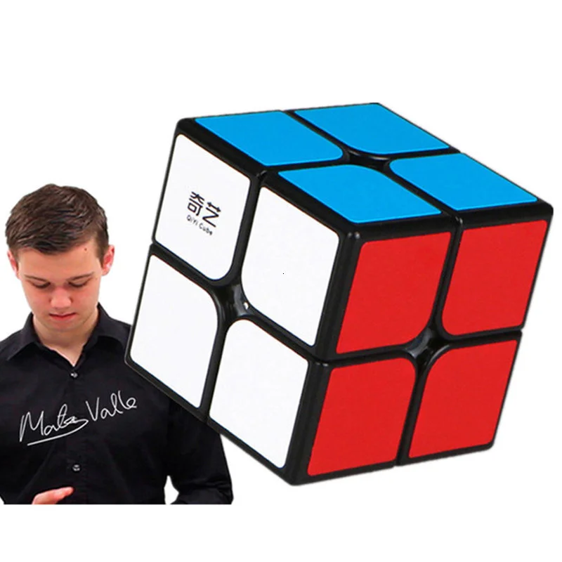 

Qiyi Qidi 2x2 Magic Cube 2 by 2 Speed Pocket Cube Stickerless Black White Puzzle Cube Educational Toys For Children