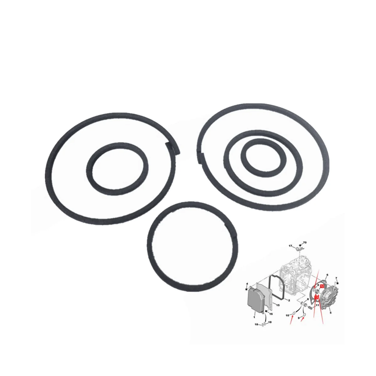 Поршневое кольцо автоматической коробки передач 221515 для Peugeot 207CC 407 Citroen C4 DS3 Picasso