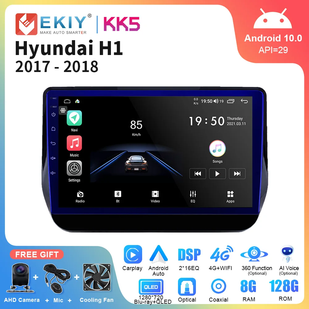 

EKIY KK5 Android Auto Car Stereo For Hyundai H1 Grand Starex 2017 2018 Radio Multimedia Player GPS Carplay Autoradio Head Unit
