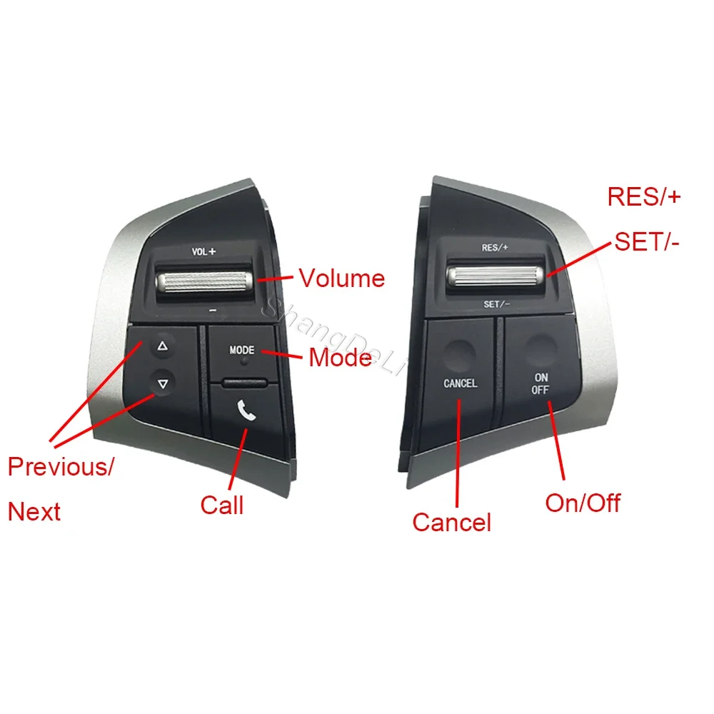 Автомобильный переключатель на руле круиз-контроля громкости звука подходит для