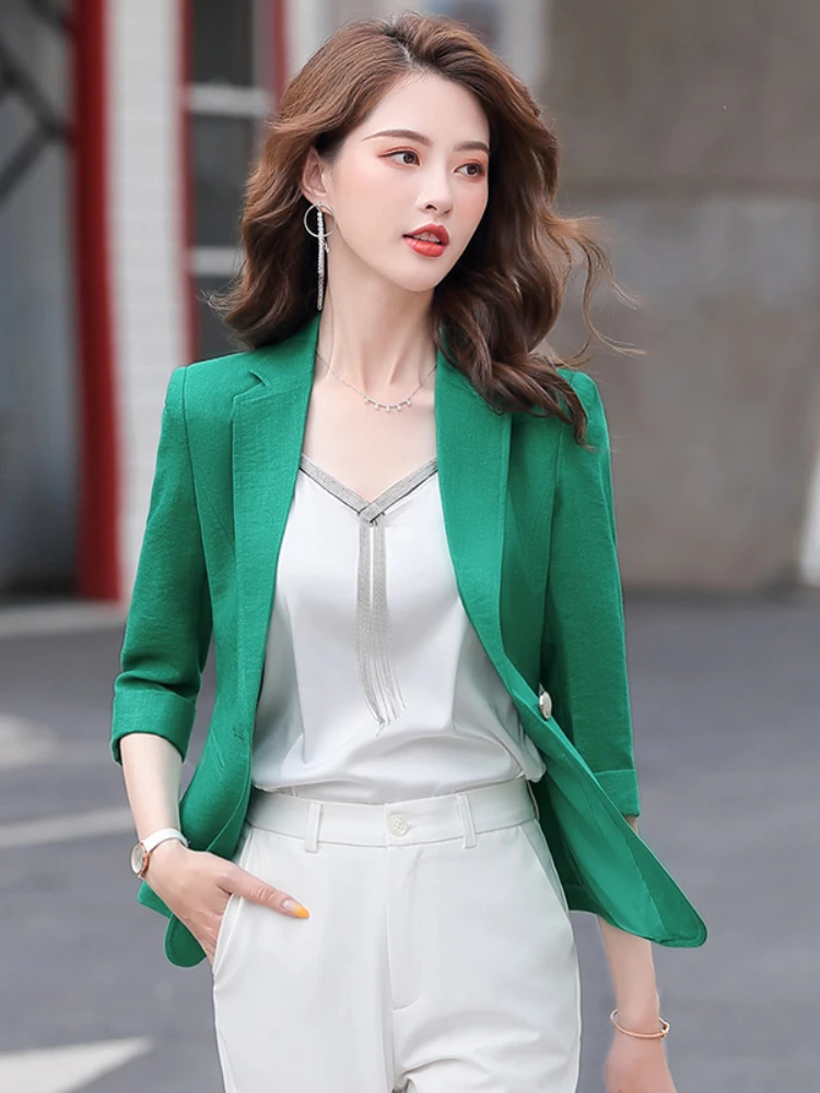 Coat Women's Clothing 2022 Spring Autumn New Fashion Fashion Thin Section All-match Ladies Sunscreen Suit Top Suit Jacket Women