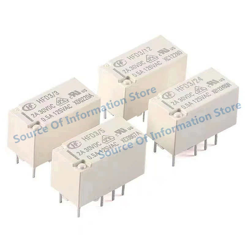 Реле HFD3/5-S 12-S 24-S DIP/SMD 8Pin Сигнальное реле