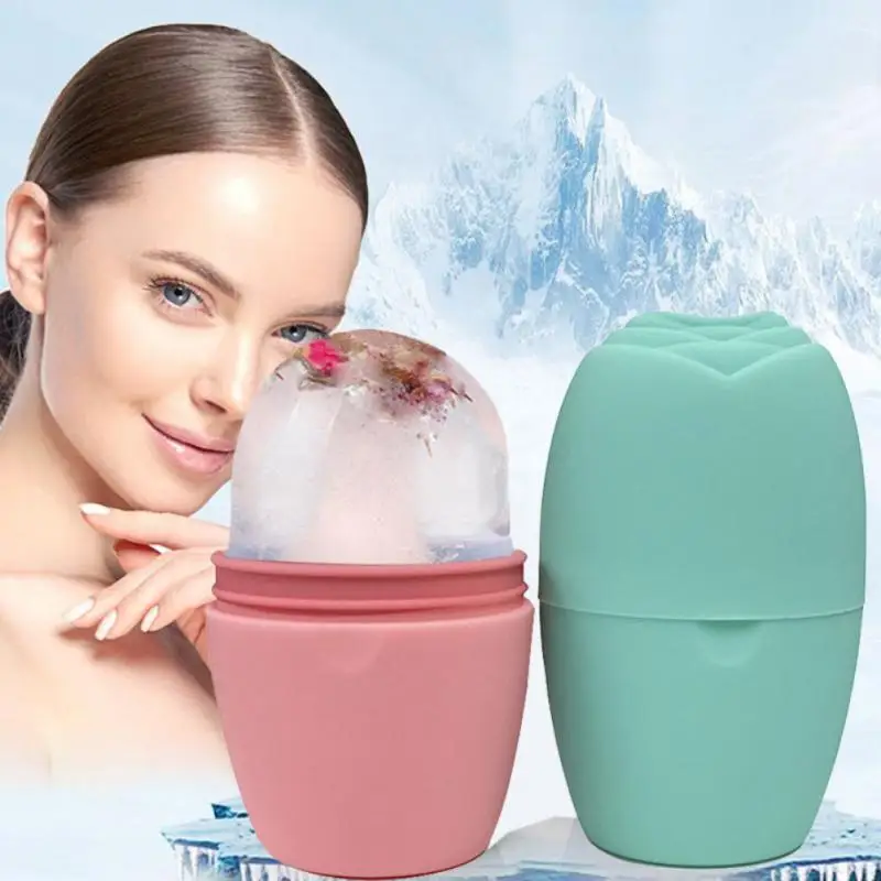 

Silicone Ice Roller Massage Ice Grid Ice Surface Ice Applicator Egg-shaped Cylindrical Surface Massage Ice Cube Skin Care Tool