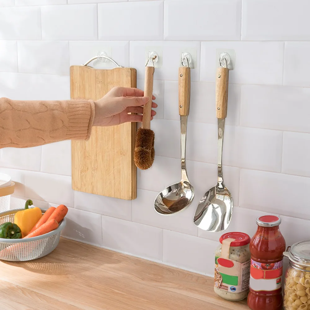 

20 шт., прозрачные настенные крючки, на присоске