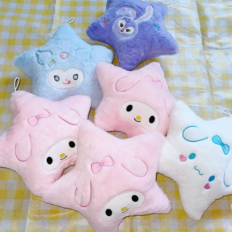 

Sanrio Kuromi My Melody мультяшная Мягкая Плюшевая Кукла анимация периферическая Подушка креативный пятиконечный звездный подарок для мальчиков и девочек
