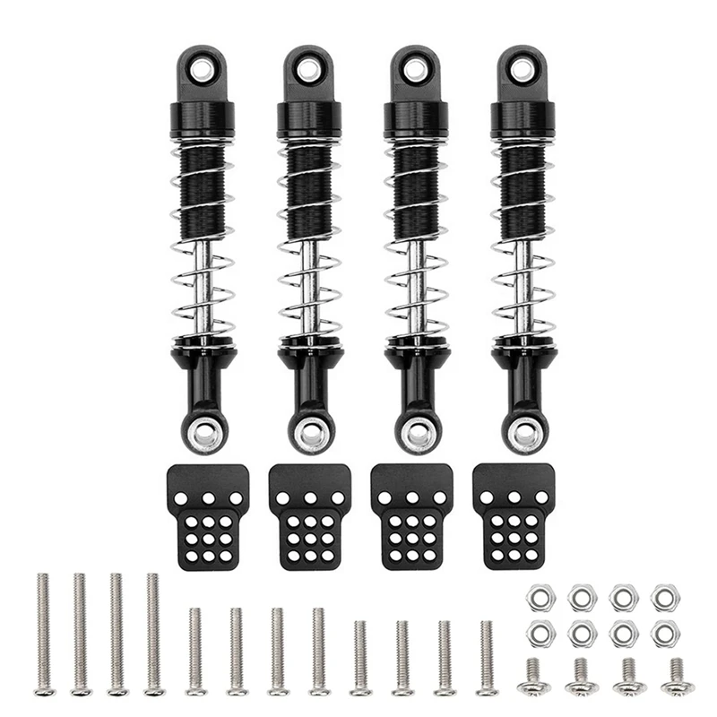 

4Pcs Metal Shock Absorber Damper with Extender Seat Mount for MN D90 MN-90 MN99S WPL C14 C24 RC Car Upgrade Parts