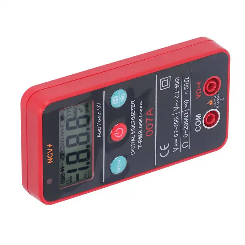 

Multimeter Alarm Function Portable Volt Tester High Accuracy ABS for Neutral Wire