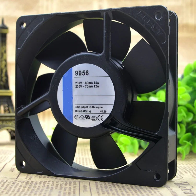 

New original TYP9956 230V 8/9W 12025 12CM mechanical cooling fan resistant high temperature