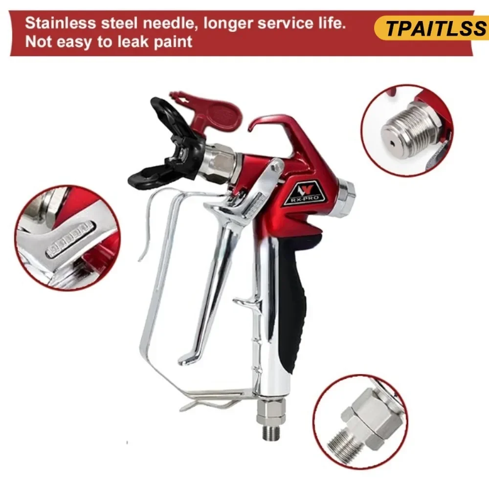 Пистолет-распылитель краски без воздуха RX-Pro серии Red 538020 с наконечником 517 и