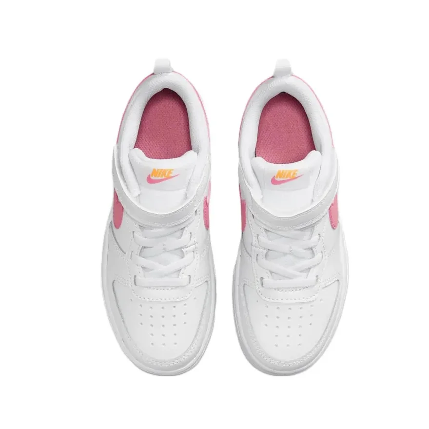 Повседневная обувь Nike Court Borough Low 2PS White Powder для детей маленьких и средних размеров