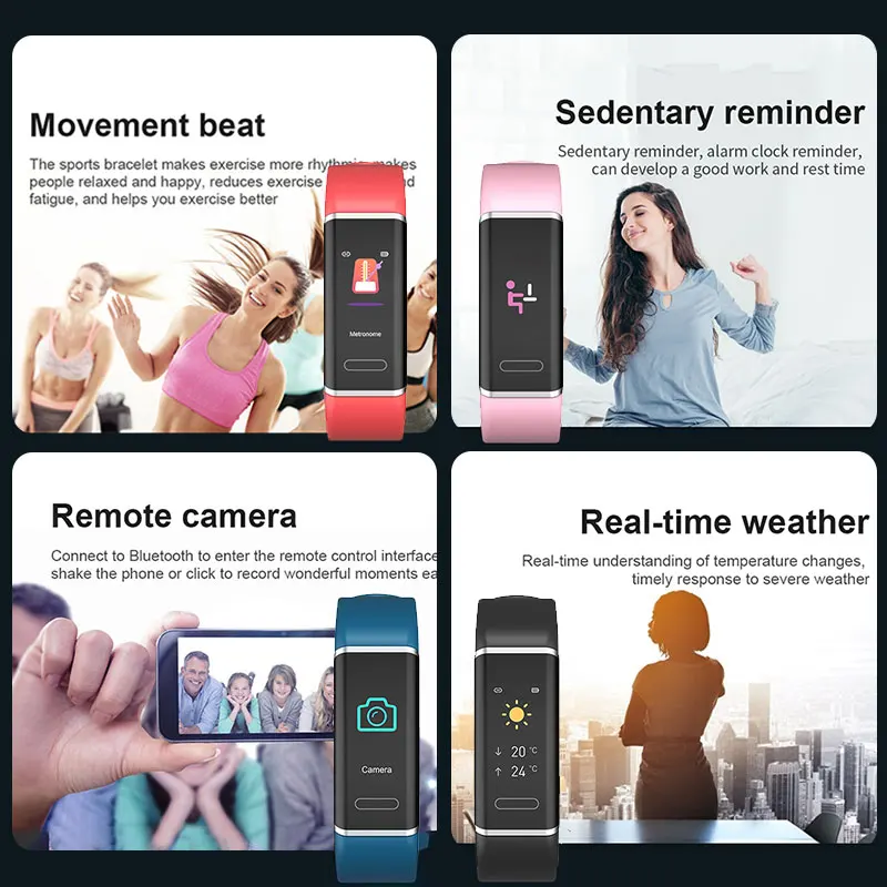 Новинка 2022 Смарт-часы фитнес-браслет смарт-браслет с шагомером пульсометром для
