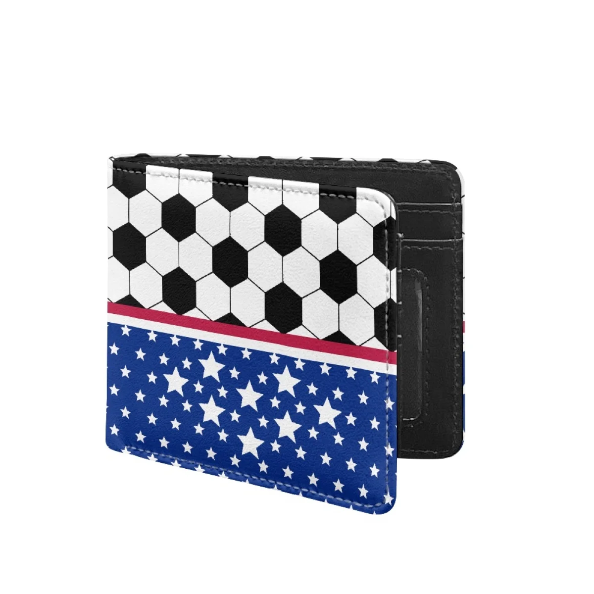 

Складной кошелек для мужчин, с рисунком футбольной карты