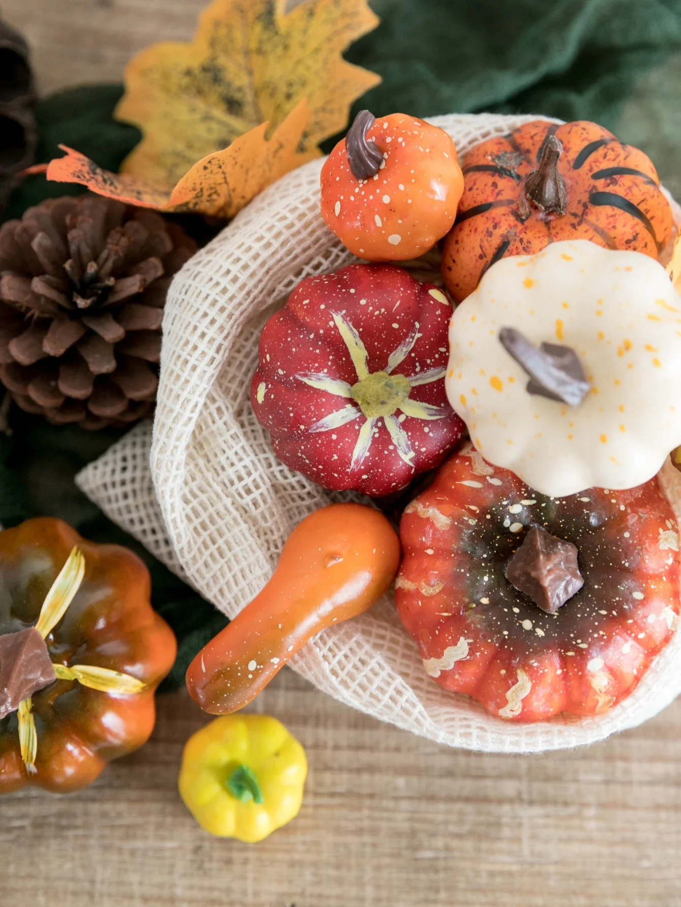 Искусственная тыква кленовый лист украшение стола искусственные овощи урожай