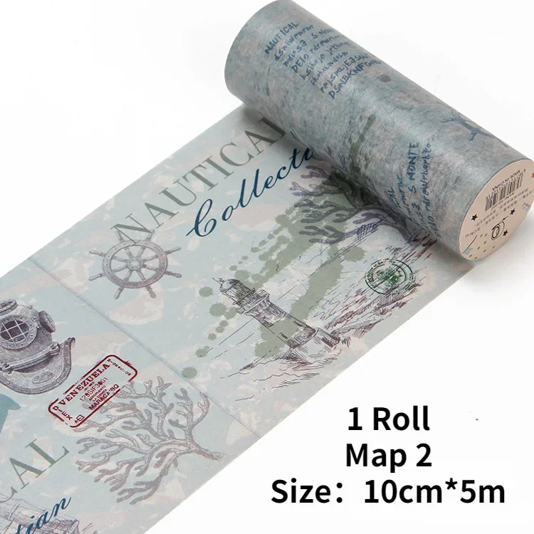 

Декоративная клейкая лента Washi 10 см