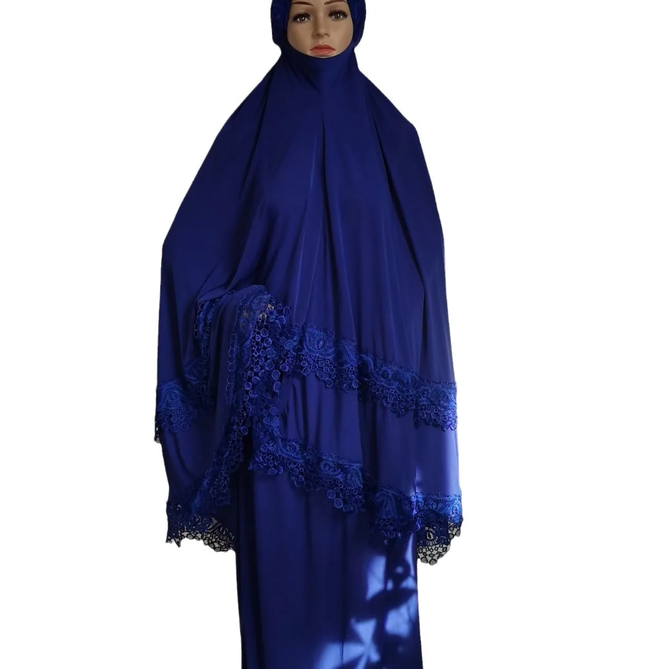 Женский двухслойный молитвенный набор из двух предметов с кружевами стразов и