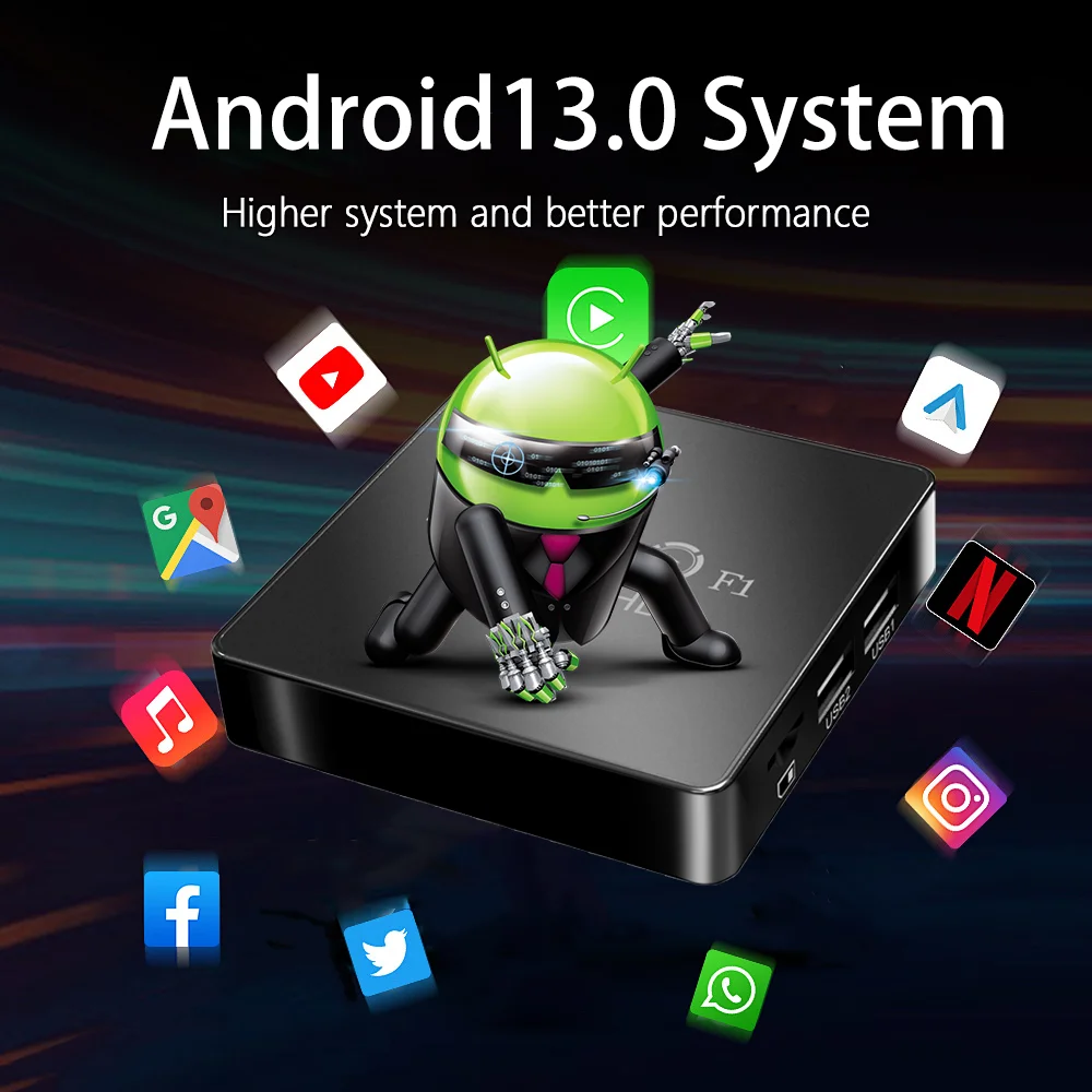Фото Декодер Android TV Box 2025 4K Android 13 MX10 F1 Цифровая оптовая продажа На сертификате Smart Android TV Box №2