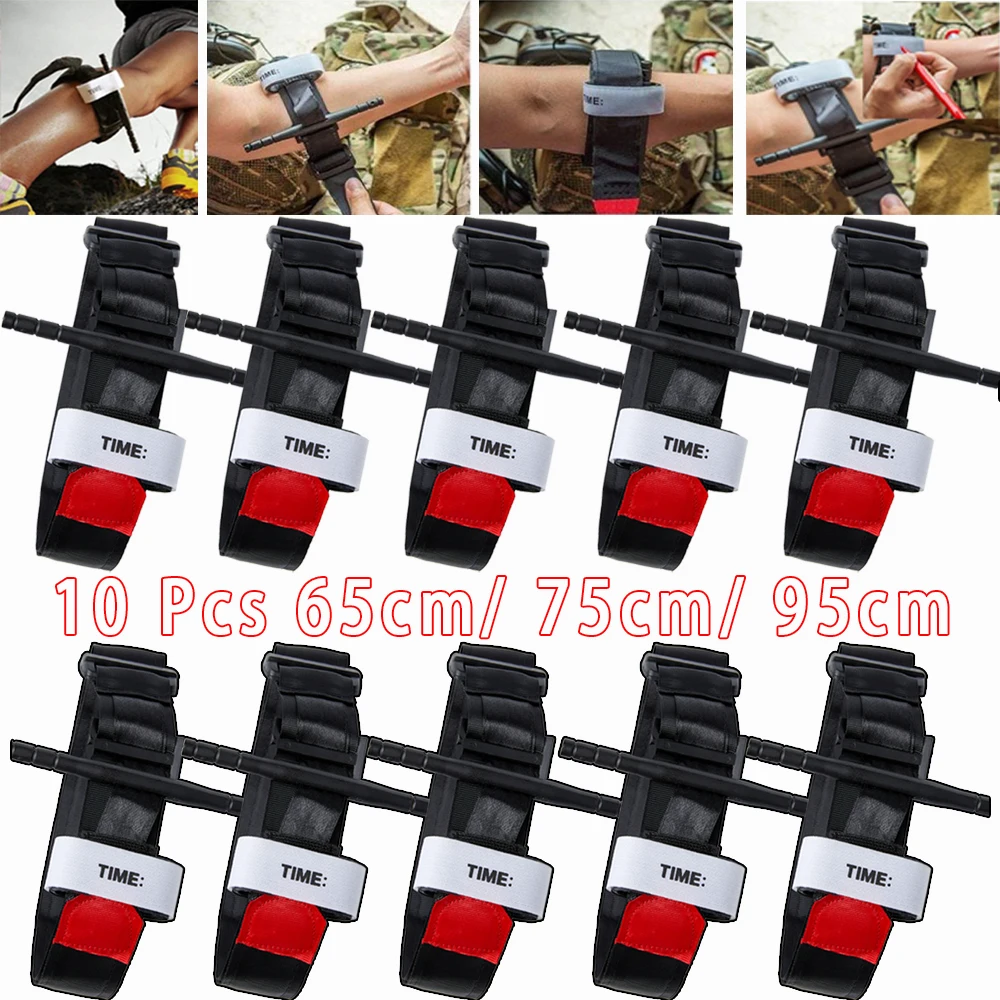 

10Pcs Military Tourniquet Survival Tactical Outdoor First Aid Bandage Medical Combat Tourniquets Emergency Camping Exploration