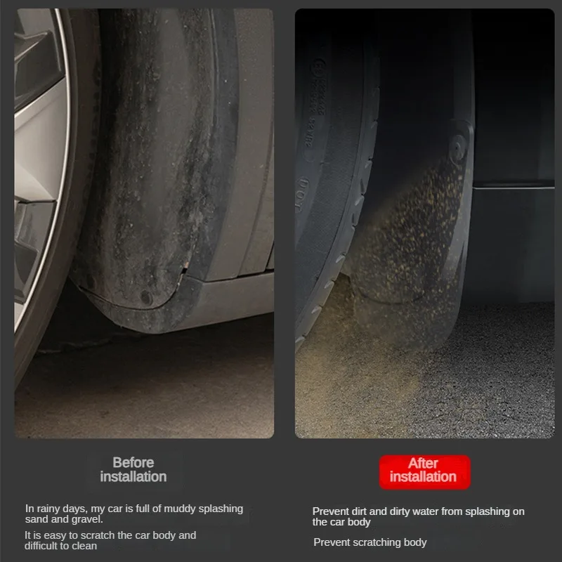 Брызговики для Tesla Model 3 Highland 2024 брызговики передних и задних колес