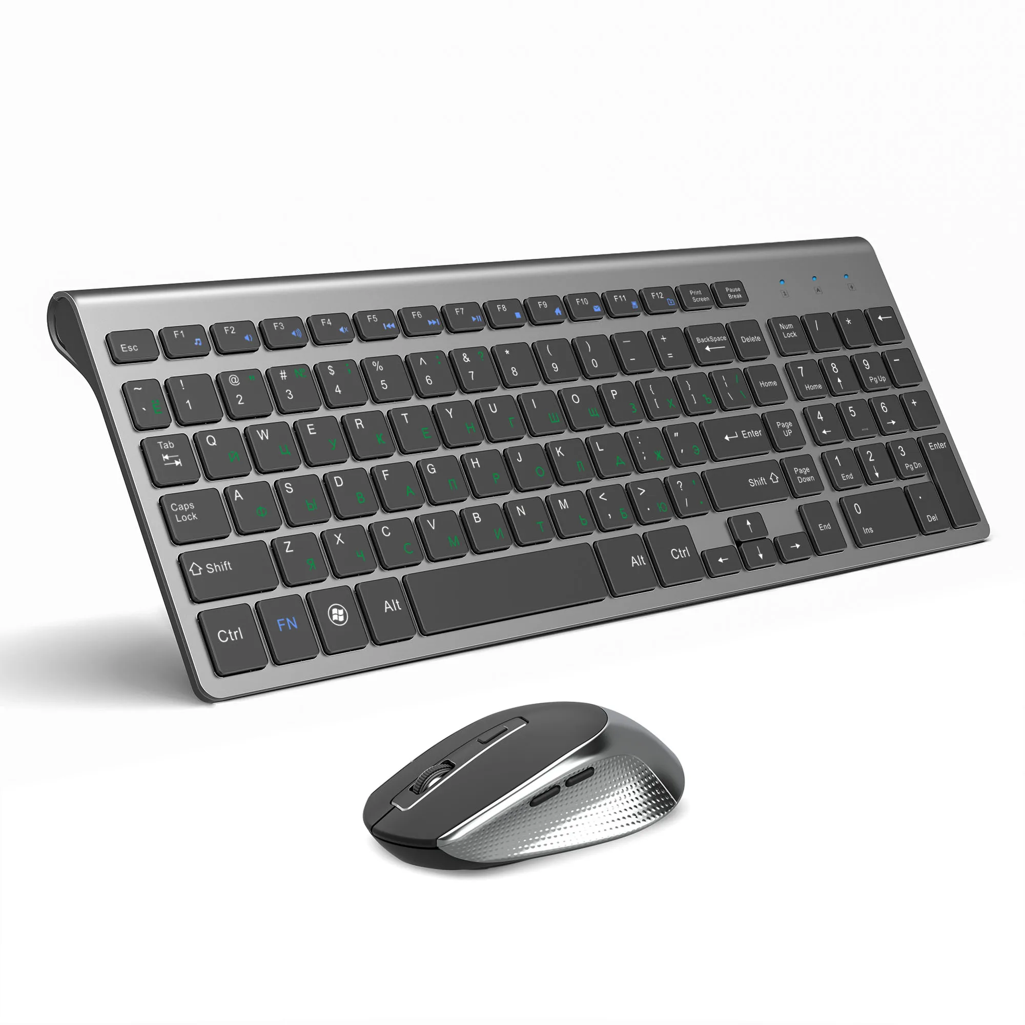 

NEW New JOYACCESS Russian Wireless Keyboard Mouse Set Ergonomic Mouse PC Mause Silent Button Keyboard and Mouse Combo 2.4G for