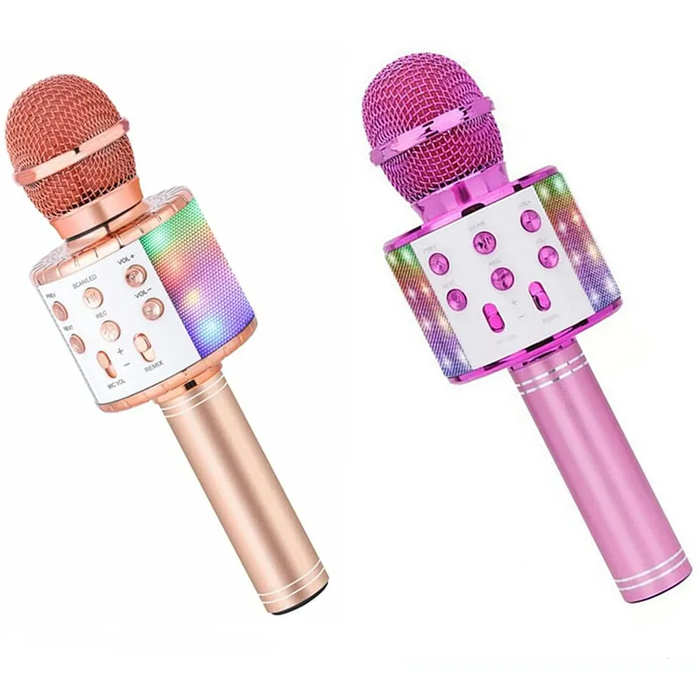 Беспроводной караоке-микрофон Bluetooth-совместимый динамик домашний KTV-плеер с