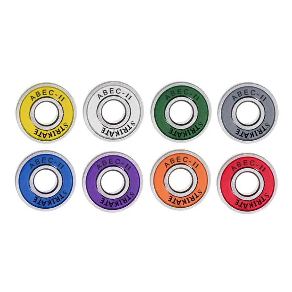

8 Pieces 608rs -11 Skateboard Bearing 8mm Longboard/Inline/Hockey/Roller