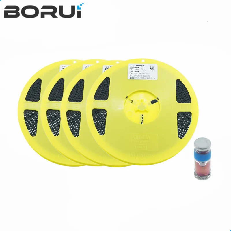 2500 шт. ZMM5V1 ZMM3V0 3V3 3V9 4V7 5V1 7V5 8V2 10V 12V 15V 16V 18V 20V 24V LL34 3,3 V 3V3 LL4148 0,5 W 1/2W Диод Зенера SMD диод