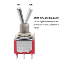 10 pcs mini momentary toggle switch spdt 2 position 6 pins 0n on miniature toggle switch ac 5a125v 2a250v car boat