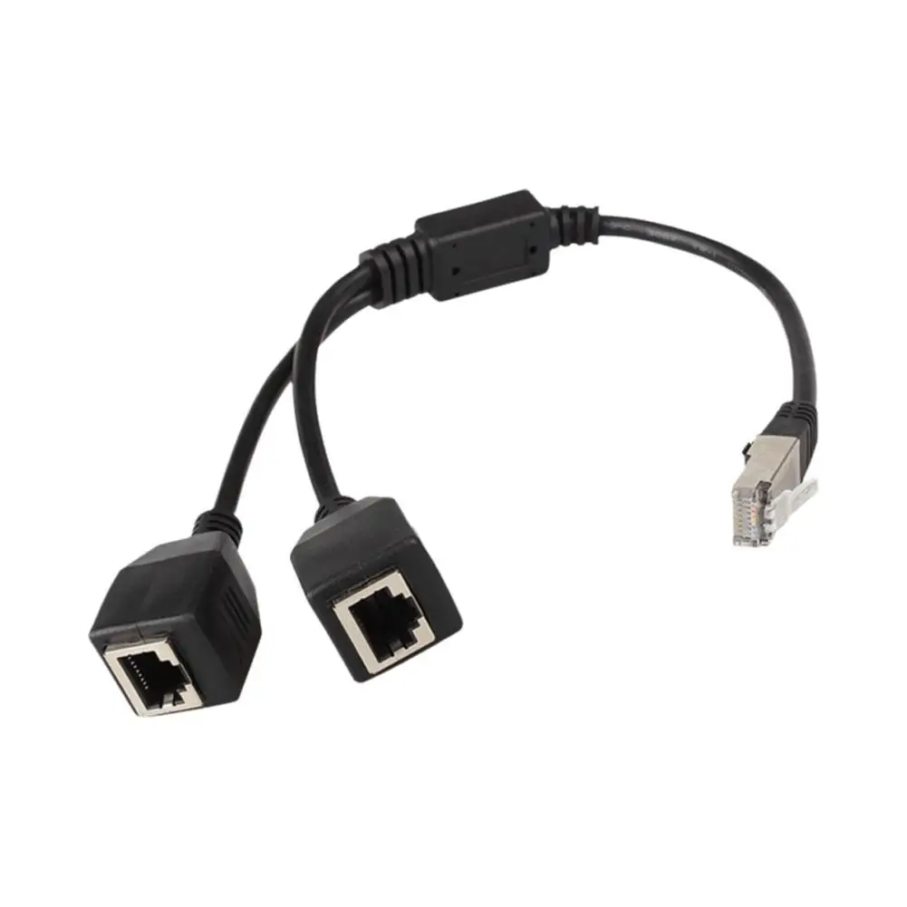 Кабель-разветвитель Ethernet Rj45 переходник 1 папа на 2 разъема мама Cat5 подходит для Super