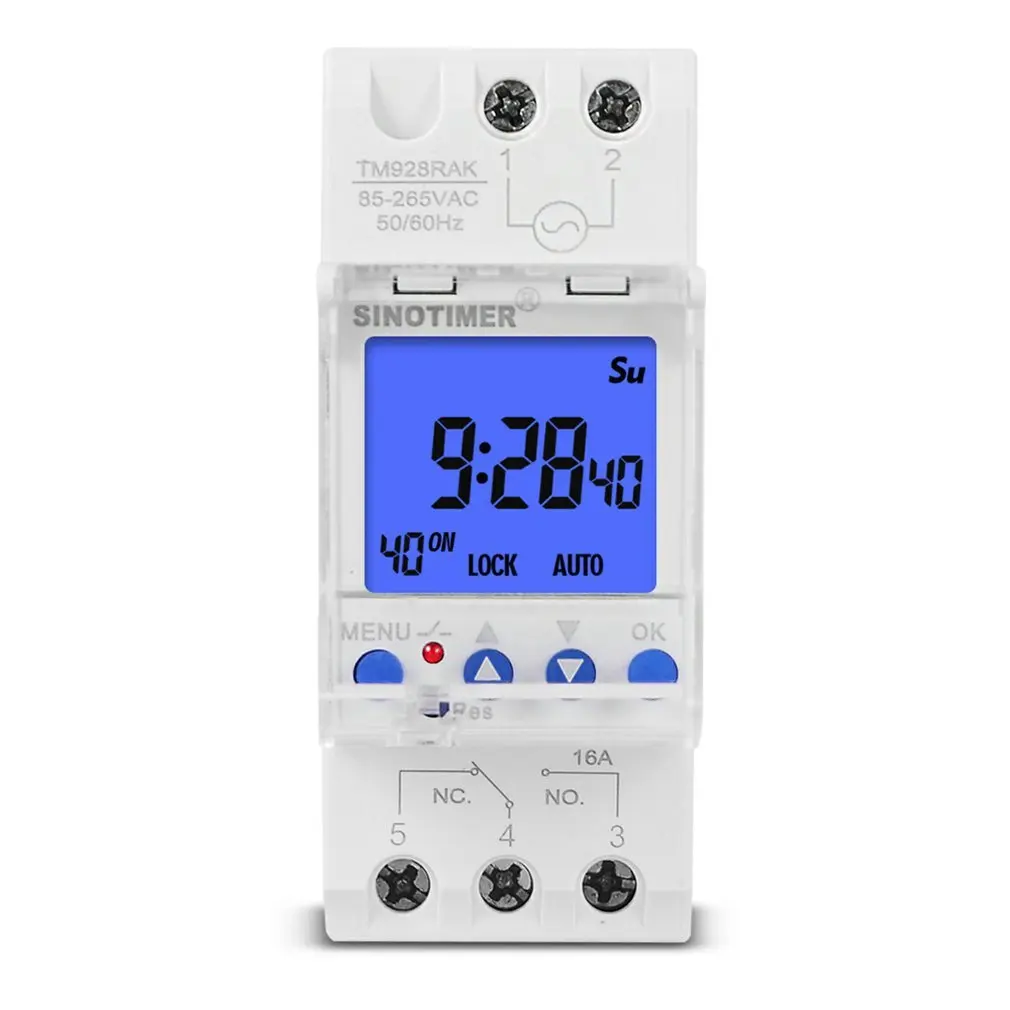 

Heavy Duty Backlight Large LCD Display Digital Bell Timer Controller With Settable Ring Length 85-265V For School