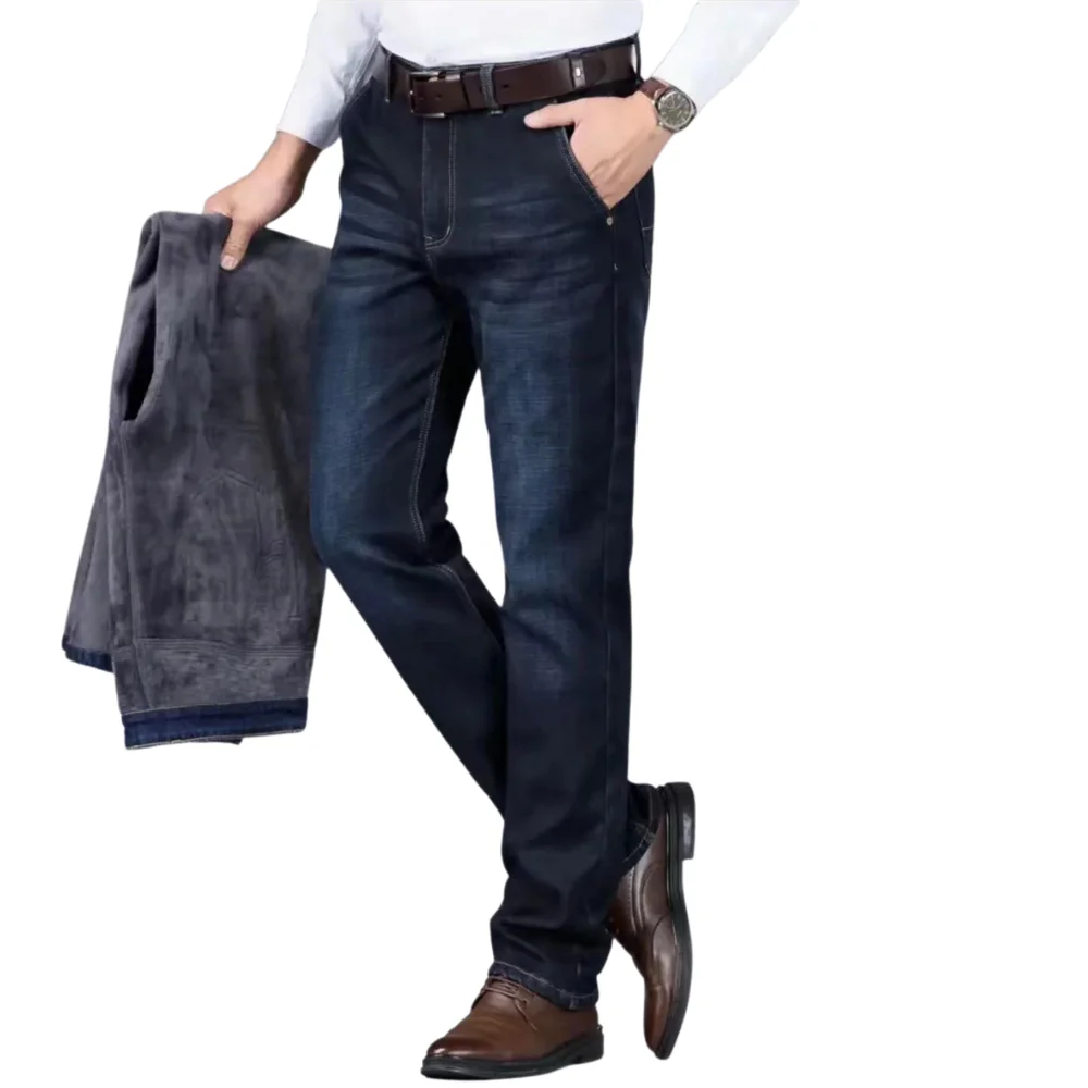 CARTELO Jeans Men Business Casual Black Slim Pencil Pants Male Fashion Skinny Pants Street Hip Hop Party Denim Clothing Men