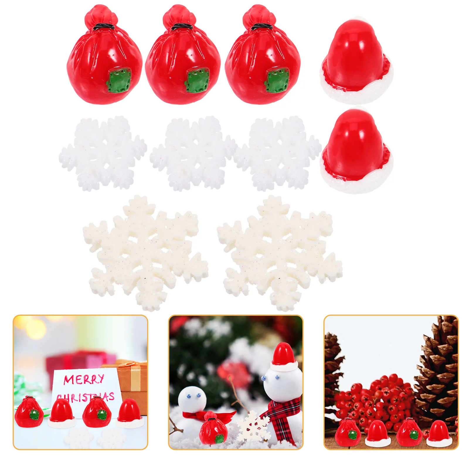 Рождественские маленькие фигурки украшения изделия из смолы оленей