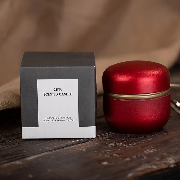 Домашняя Свеча для ароматерапии сушеные цветы в стиле ретро железная коробка