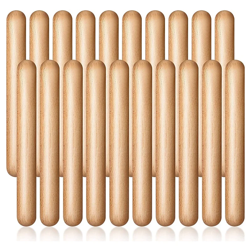 

Детские музыкальные палочки Lummi, 20 шт., 8 дюймов, классические деревянные палочки, музыкальные детские палочки