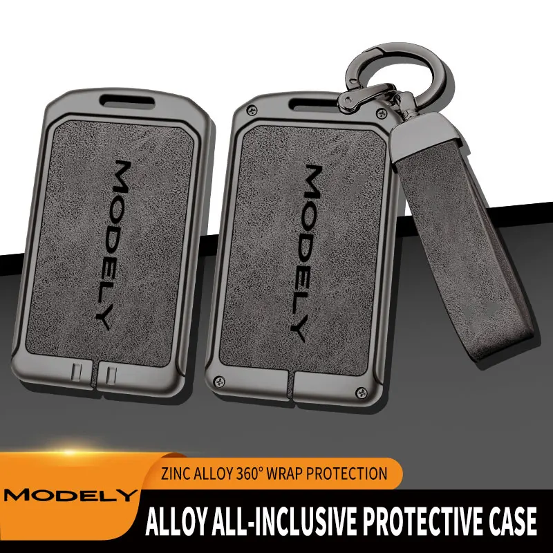 

Zinc Alloy Car Card Key Holder For Tesla Model Y 3 Induction Card Key Protector For Tesla Model 3 Y Dedicated Car Key Case Cover