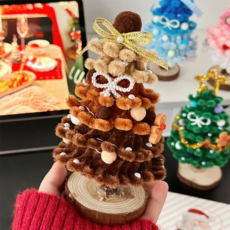 Рождественская елка украшения ручной работы поворотная палочка набор