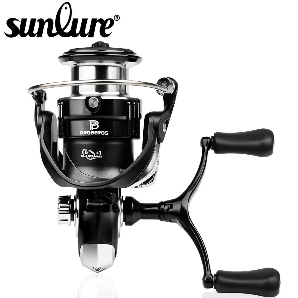 

Sunlure Fishing Reel 1000-4000 Series Metal Spool Spinning Wheel Water Proof Reel 6.2:1 Gear Ratio Left&Right Handle changeable