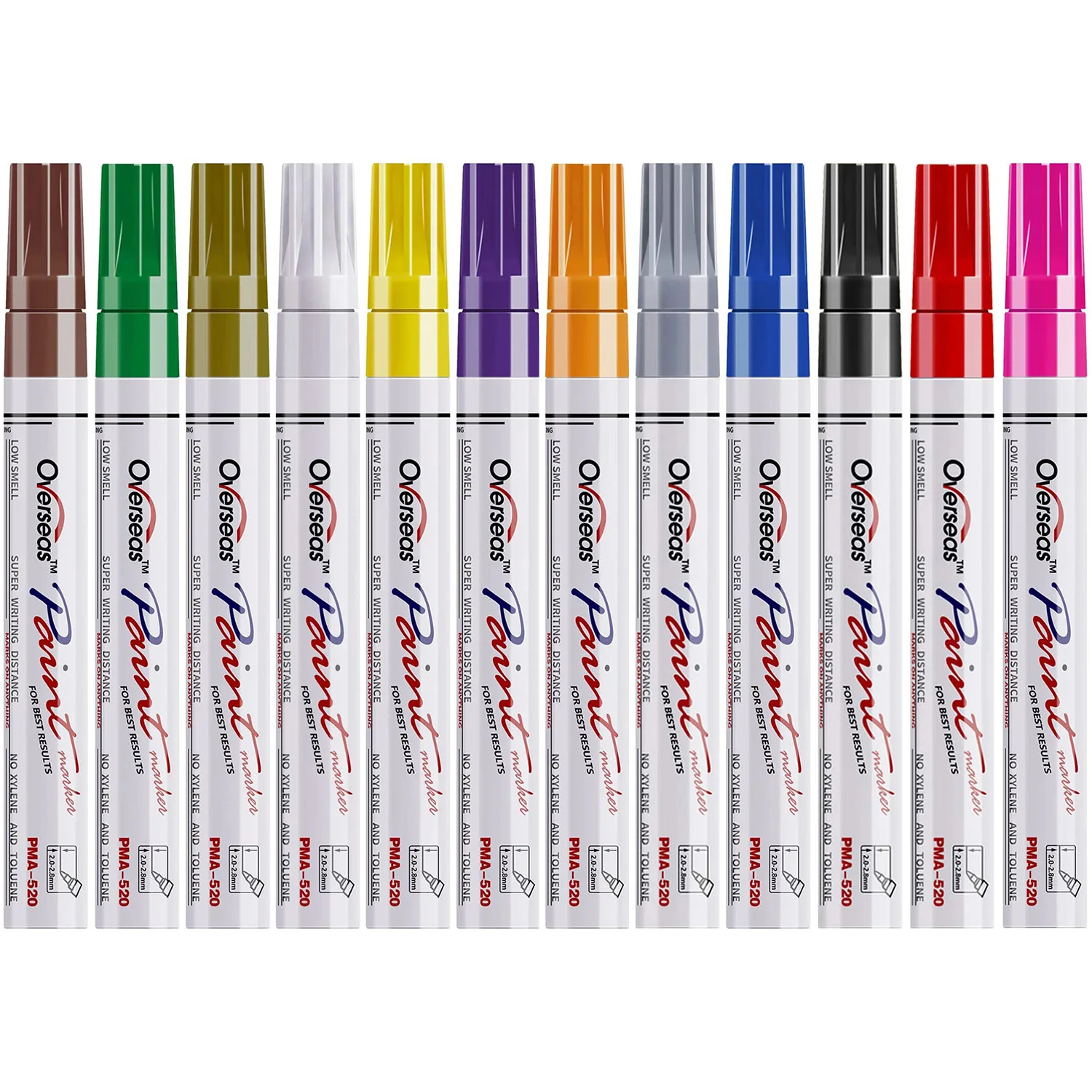 

Paint Markers Medium Tip Never Fade Quick Dry, Permanent Marker Oil-Based Waterproof Paint Marker Pen Set for Rock Painting