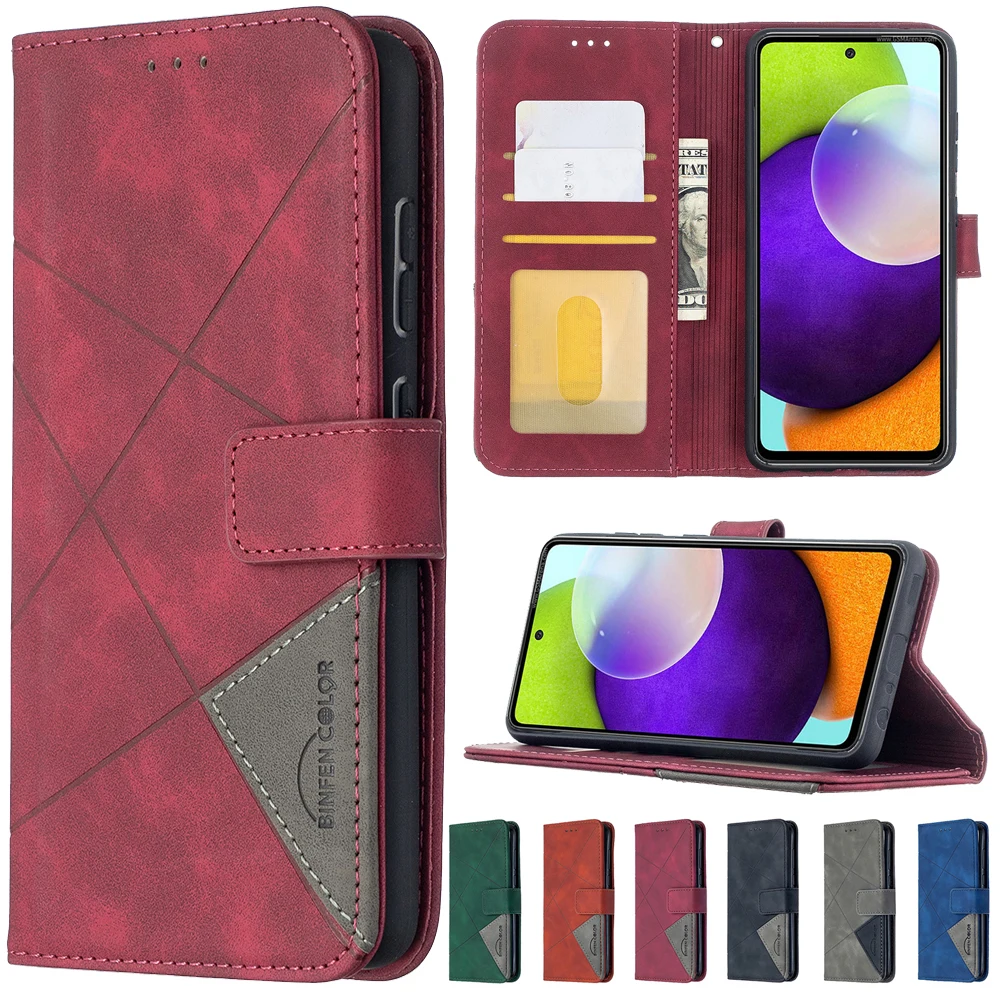 

Leather Wallet Phone Case For Samsung Galaxy A01 A02S A03S A11 A12 A13 A20 A21S A22 A32 A33 A41 A50 A51 A52 A53 A70 A71 A72 Case