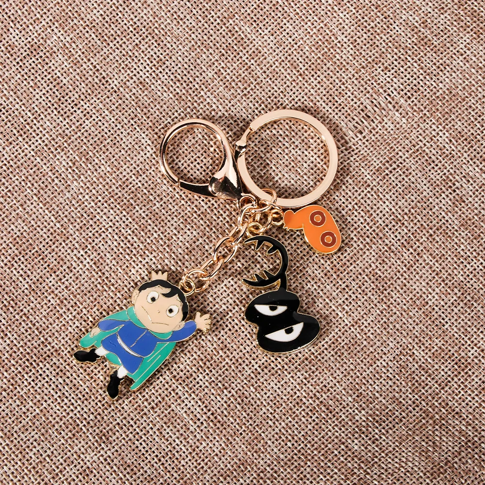 

ZXMJ Fashion Cartoon Keychains Cos Anime Poji Keychains for Men Trend Backpack Car Key Pendant Cute Friend Key Chains Jewelry