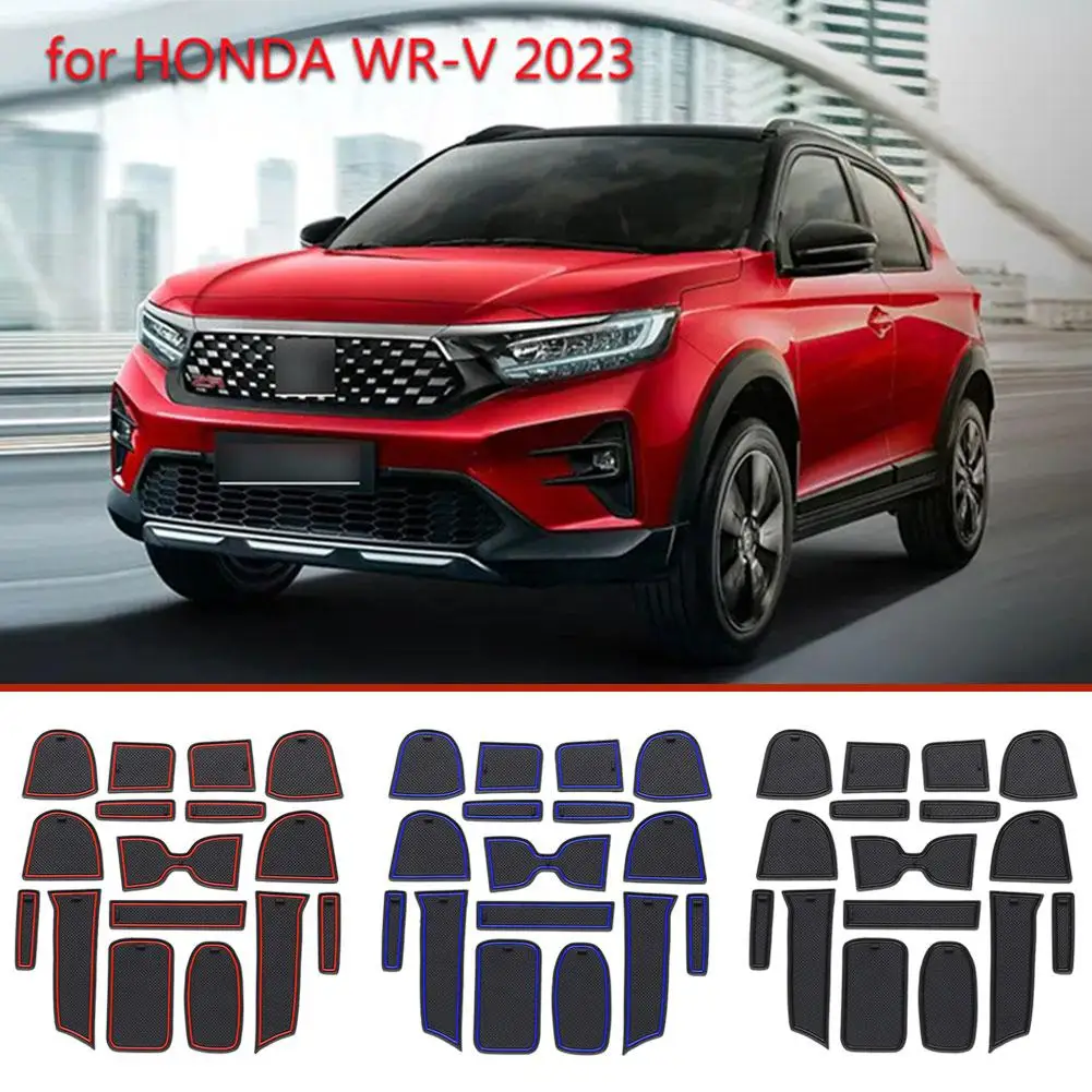 Для Honda WRV 2023 аксессуары для 23 дверной слот коврик автомобильные 2024 E7C2