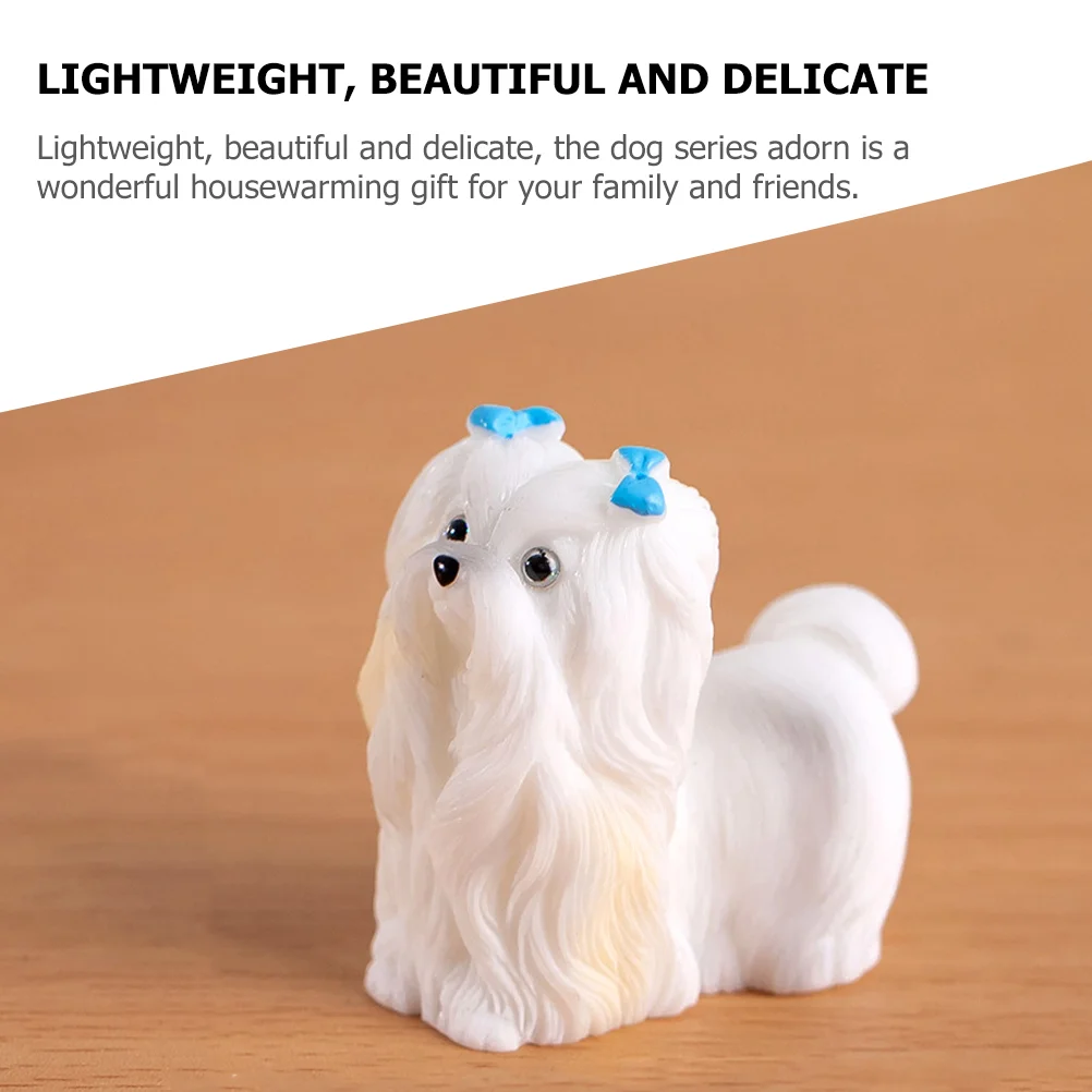 Микропейзаж мини-щенок декоративная смола садовые аксессуары для ландшафтного