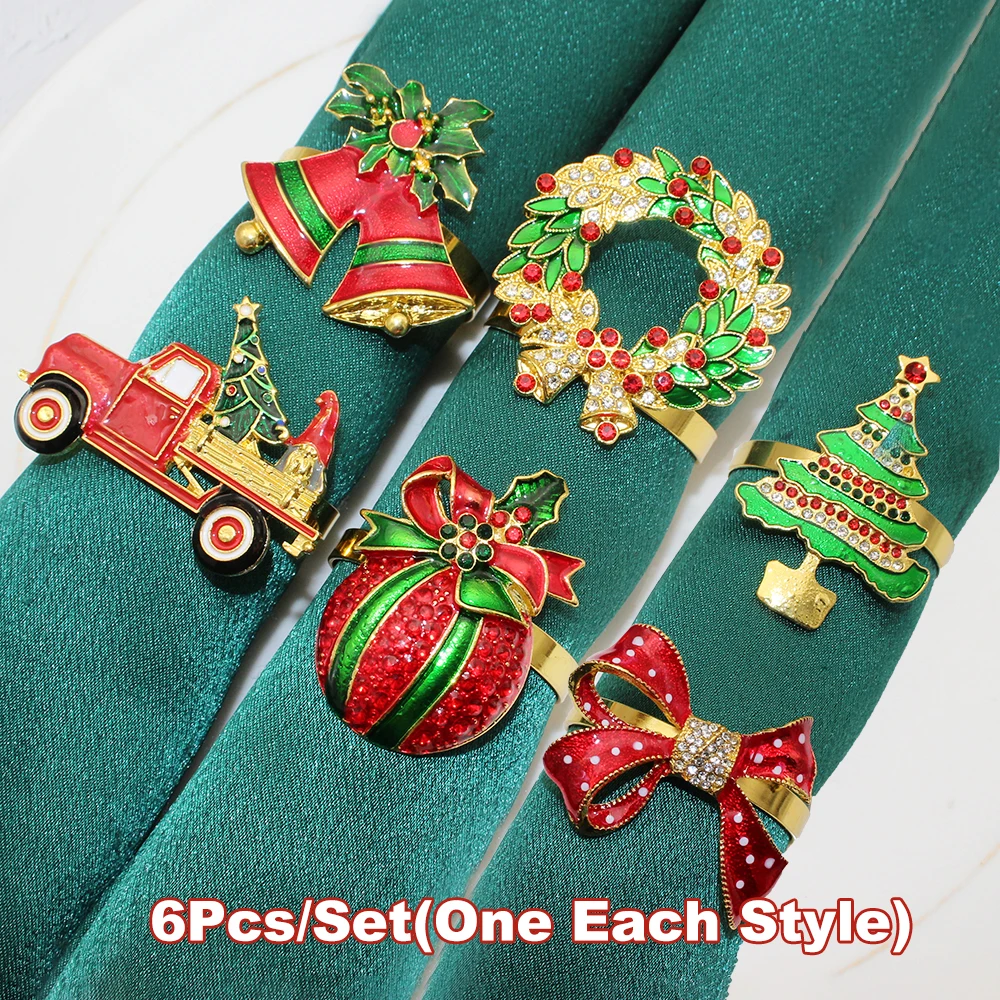 

Золотые кольца для салфеток Dvianna, 6 шт.