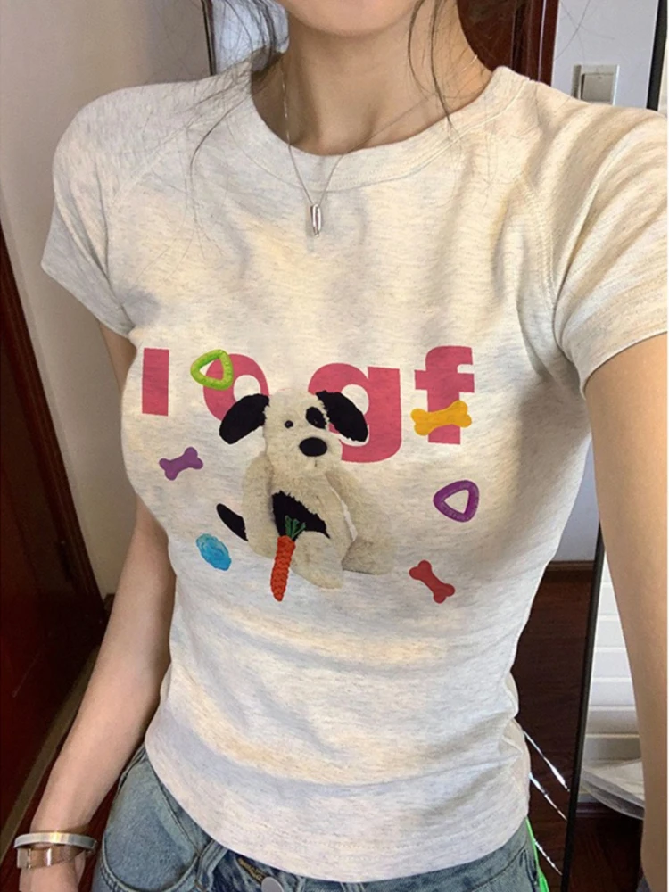 Женская футболка с коротким рукавом белая облегающая открытыми плечами