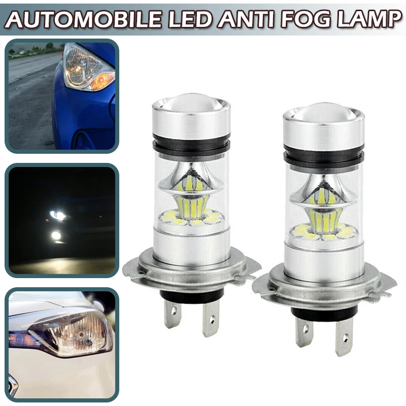 

2 шт., автомобисветодиодный светодиодные лампы H7, 100 Вт, 6000 К