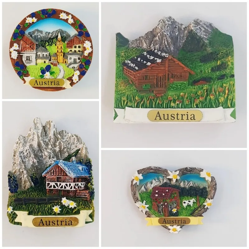 Австрийские наклейки на холодильник Инсбрук тирол дорожные сувениры Альпы