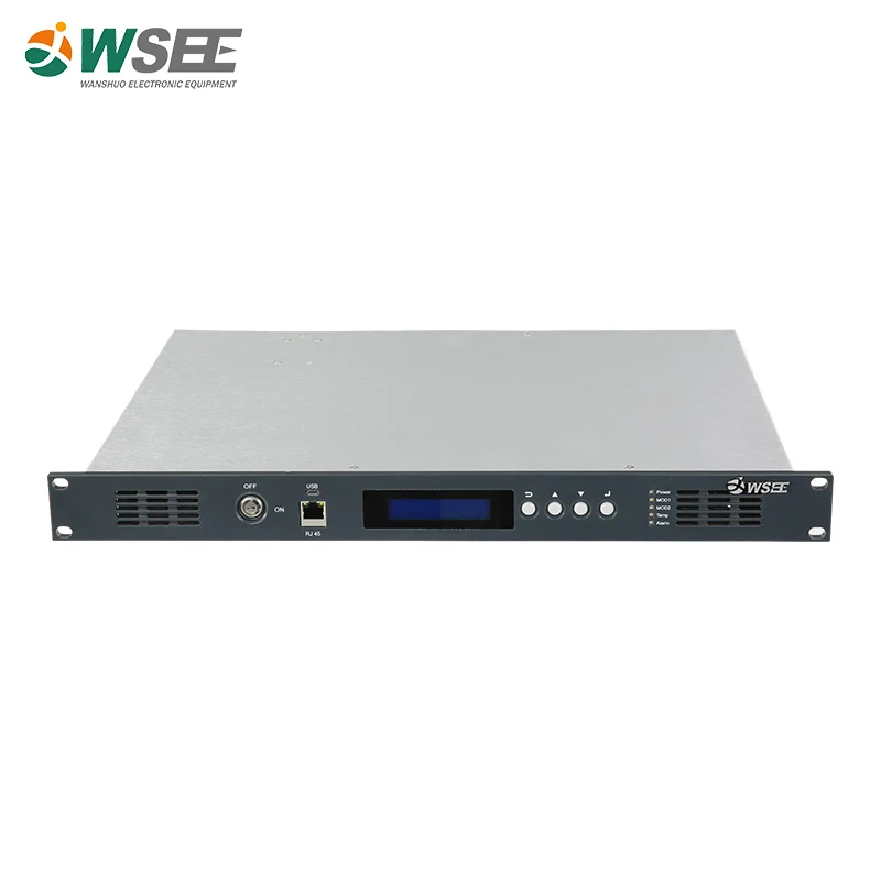 

WSEE CATV 30mw Optical Transmitter 1310nm Dual Power Supply Factory direct sale