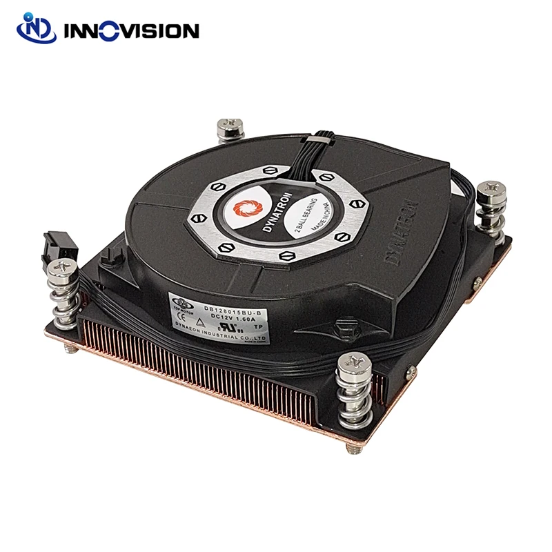 Dynatron R16 1U LGA2011 square CPU cooler Vapor chamber base with Copper for Intel TDP up to 165W