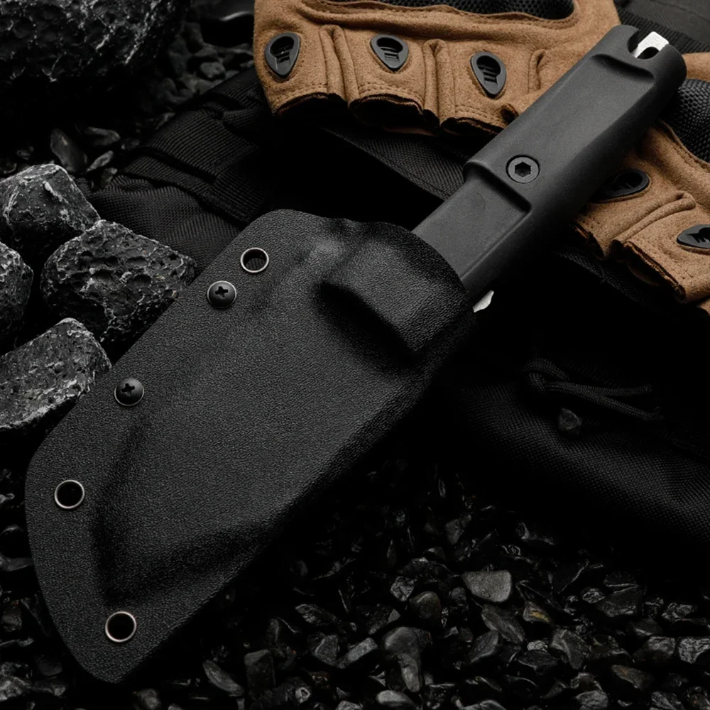 HUANGFU Высококачественный уличный нож из стали с фиксированным лезвием N690 для