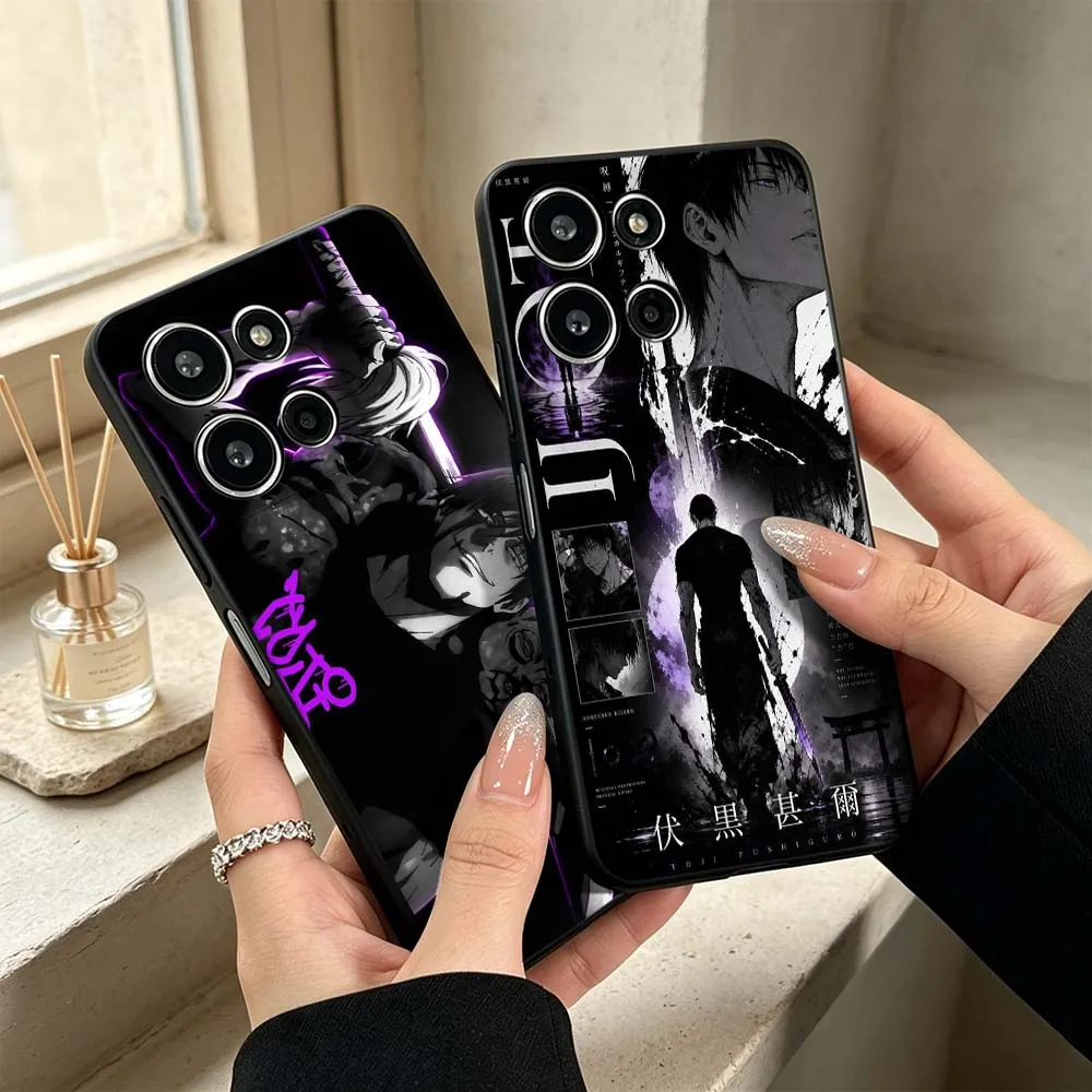 Фото Чехол для телефона с изображением аниме-персонажа Тоуи Фушигуро для Motorola Edge 60 50 70 G23 G15 G14 G13 G06 G04 E22 E15 E14 G Power Stylus 5G №4